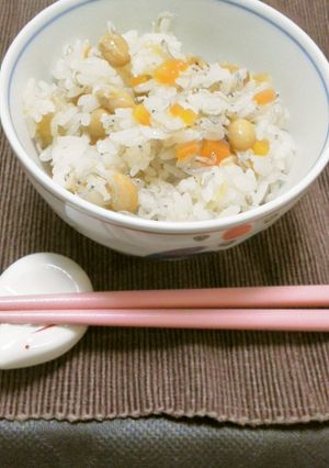 しらすが美味しい!ほっこり大豆ごはん-レシピのメイン写真