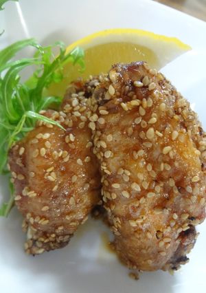 ジュ～ヮ～❤鶏の手羽先揚げ-レシピのメイン写真