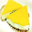レモンカードのレアチーズケーキ