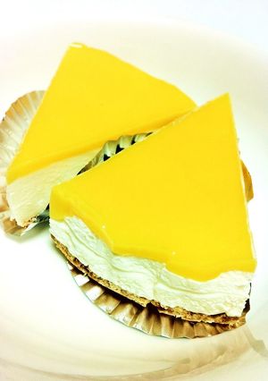 レモンカードのレアチーズケーキ-レシピのメイン写真