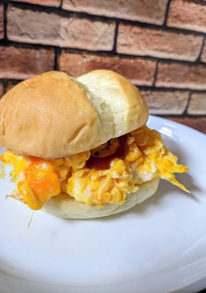 お手軽モーニング♪ハムたまチーズサンド♪-レシピのメイン写真