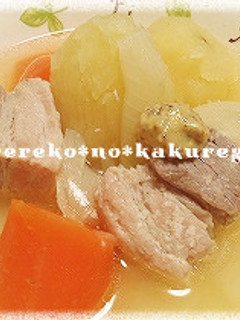 塩麹で漬けて★豚ばらブロックのポトフ★-レシピのメイン写真