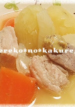 塩麹で漬けて★豚ばらブロックのポトフ★-レシピのメイン写真