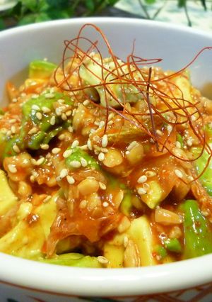 アボカドとキムチと納豆の韓国和え-レシピのメイン写真
