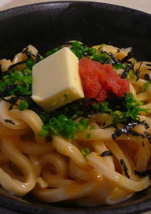 明太バター釜玉うどん-レシピのメイン写真