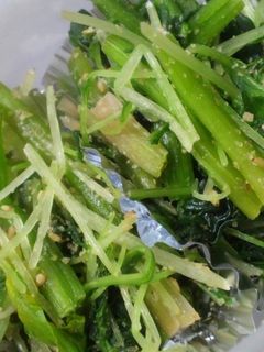 水菜とほうれん草のゴマ和え-レシピのメイン写真