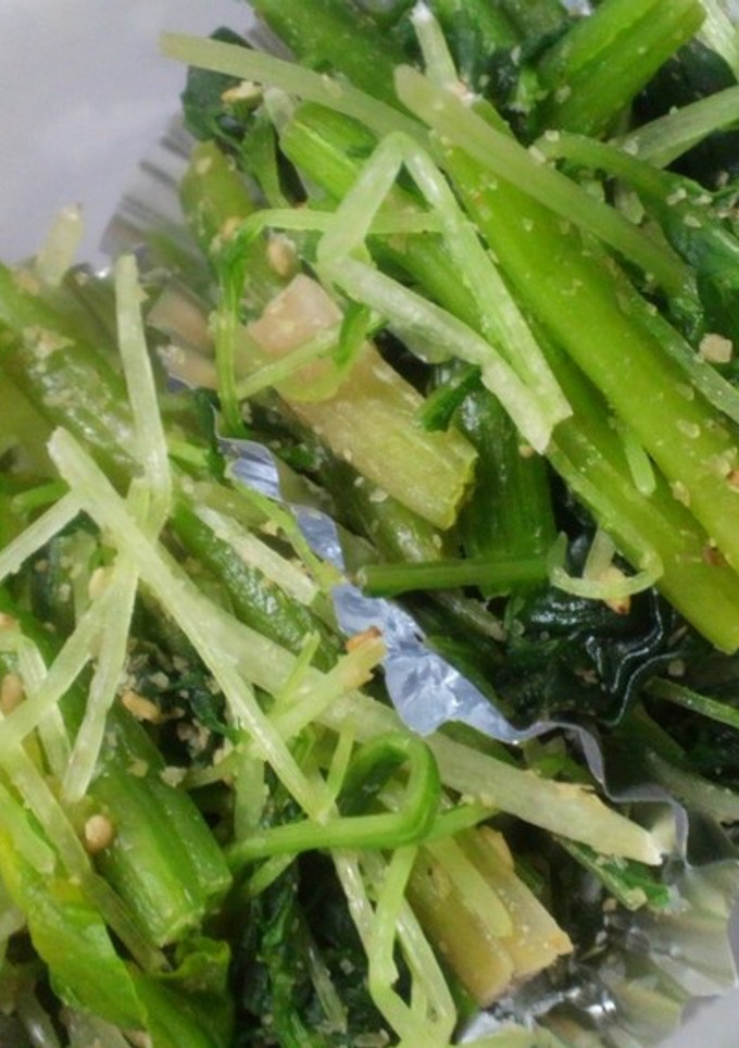 水菜とほうれん草のゴマ和え-レシピのメイン写真