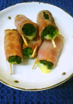 お弁当に④ほうれん草とチーズのベーコン巻-レシピのメイン写真