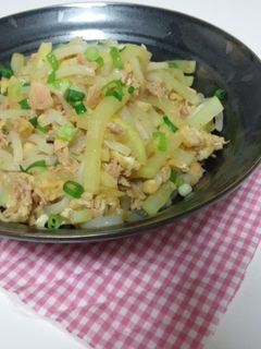 大根とツナの炒め煮-レシピのメイン写真