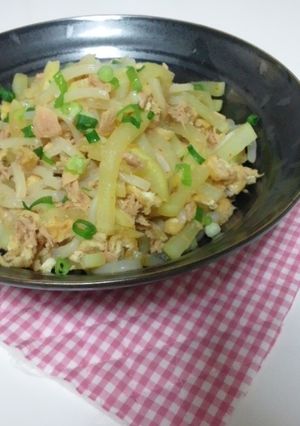 大根とツナの炒め煮-レシピのメイン写真