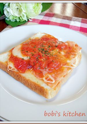 モッツァレラとトマトソースのトースト✿-レシピのメイン写真
