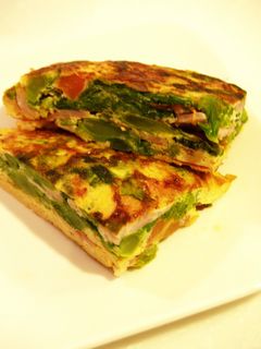 菜の花とベーコンの玉子焼き-レシピのメイン写真