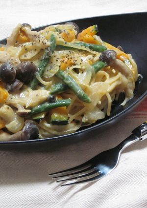 簡単ヘルシー◎豆乳パスタ-レシピのメイン写真