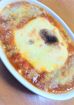豆腐とミートソースでグラタン風♪-レシピのメイン写真