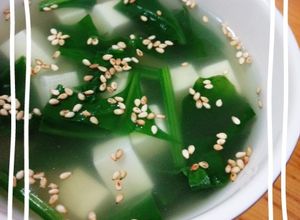 ほうれん草とお豆腐のさっぱりスープ♪-レシピのメイン写真