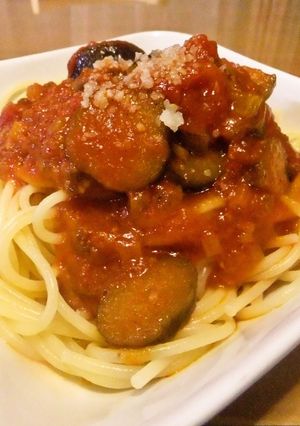お手軽　na　なすトマトソースパスタ-レシピのメイン写真