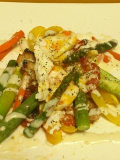 チキンと焼き野菜のシーザーサラダ-レシピのメイン写真