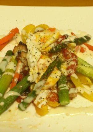 チキンと焼き野菜のシーザーサラダ-レシピのメイン写真