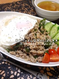 簡単アジアン飯☆鶏肉バジル炒めガパオ**-レシピのメイン写真