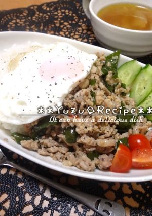 簡単アジアン飯☆鶏肉バジル炒めガパオ＊＊-レシピのメイン写真
