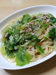 ツナとレタスのさっぱりパスタ-レシピのメイン写真