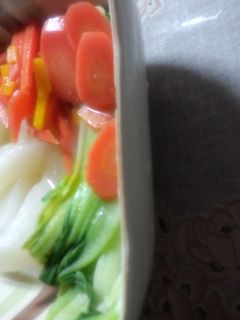 大根人参青梗菜の塩麹の根昆布出汁煮-レシピのメイン写真