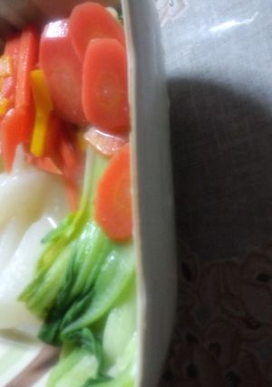 大根人参青梗菜の塩麹の根昆布出汁煮-レシピのメイン写真