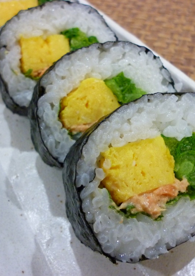 なばなと厚焼き玉子の太巻き-レシピのメイン写真