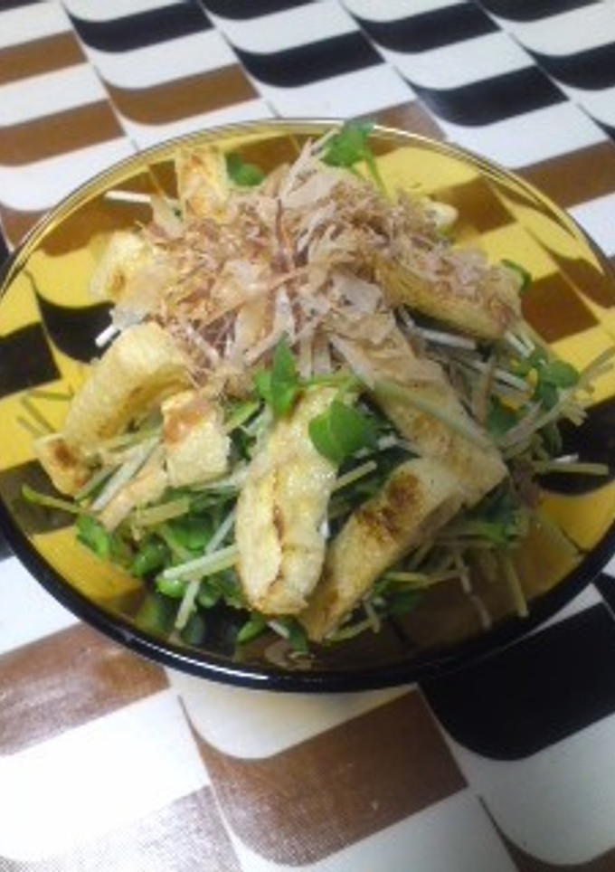 かいわれと焼き油揚げのサラダ-レシピのメイン写真