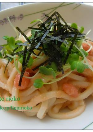 *みんな大好き、たらこうどん*-レシピのメイン写真