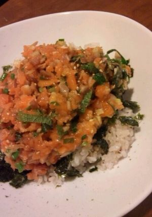 サーモンのたっぷり薬味丼-レシピのメイン写真