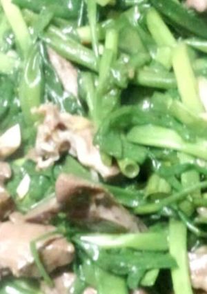 葉ネギと豚ハツの炒め物-レシピのメイン写真
