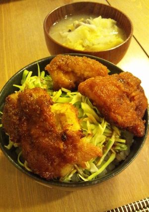 ★簡単揚げないソースチキンカツ丼★-レシピのメイン写真