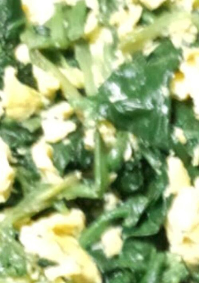 ほうれん草と卵の炒め物-レシピのメイン写真