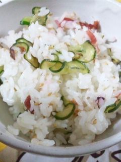 きゅうりと梅干のさっぱり混ぜご飯-レシピのメイン写真
