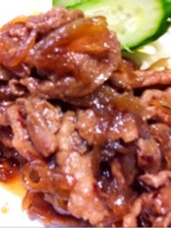 簡単甘辛生姜焼き★玉葱増量＊豚こまで節約-レシピのメイン写真