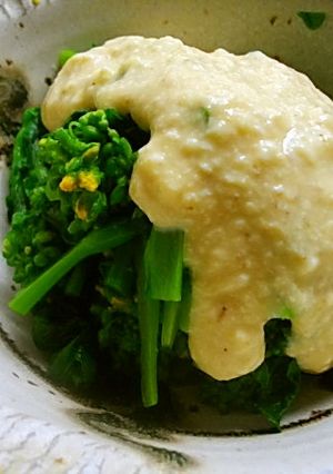 菜の花と豆腐ダレの春がけ～♪-レシピのメイン写真