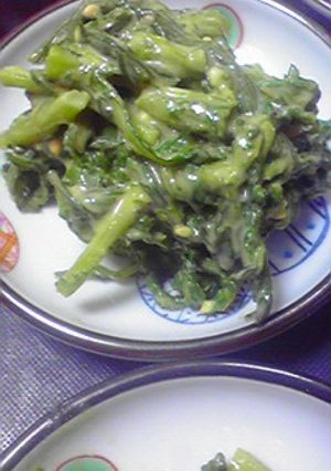 春菊のメープルな胡麻和え-レシピのメイン写真