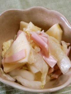 りんごと白菜のサラダ☆市販ドレッシングで-レシピのメイン写真