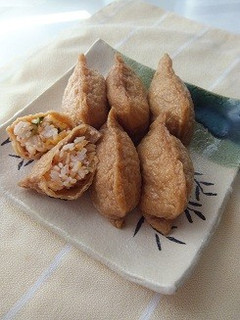 キムチと豆苗のいなり寿司-レシピのメイン写真