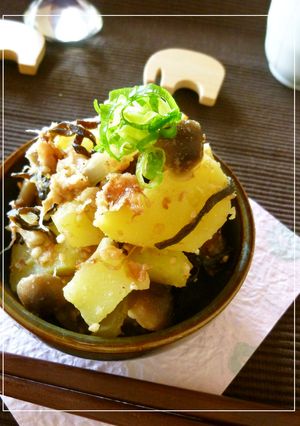 じゃが芋としめじの塩麹わさび和え-レシピのメイン写真