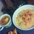 トマト中華パスタ.・゜
