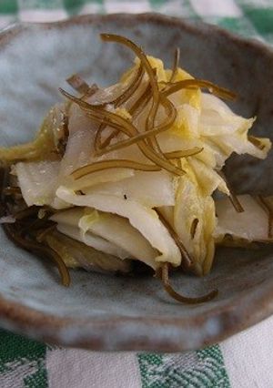 レンジで簡単♪塩麹白菜と昆布漬物-レシピのメイン写真
