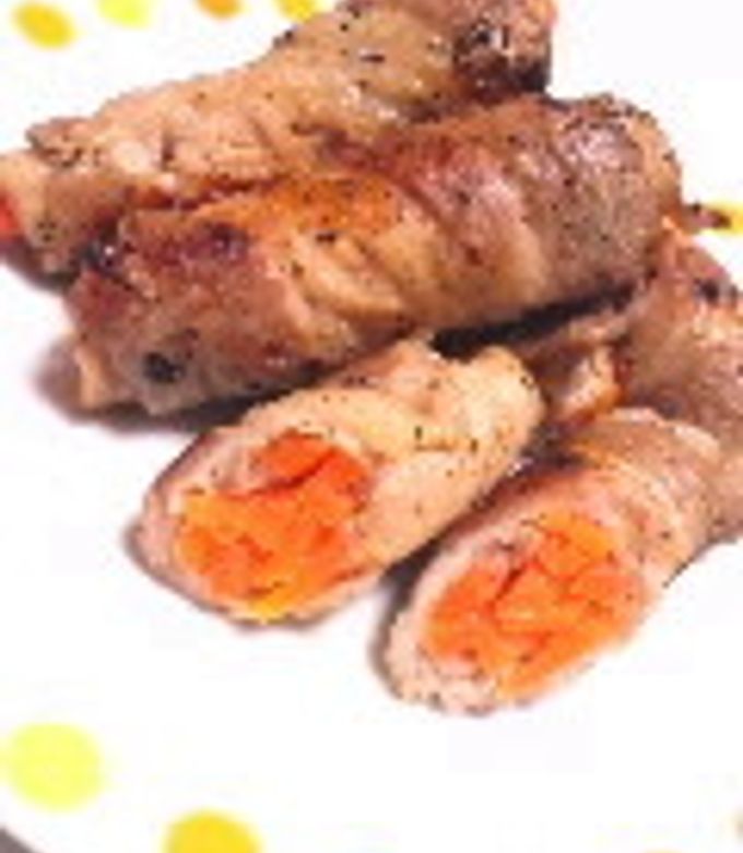 彩り☆人参の肉巻き-レシピのメイン写真