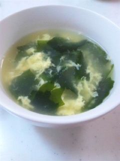 わかめと卵のスープ-レシピのメイン写真
