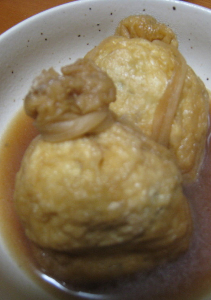 油揚げの巾着袋煮（塩麹を使って）-レシピのメイン写真