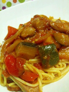 冷凍野菜で簡単イタリアン!トマトパスタ☆-レシピのメイン写真