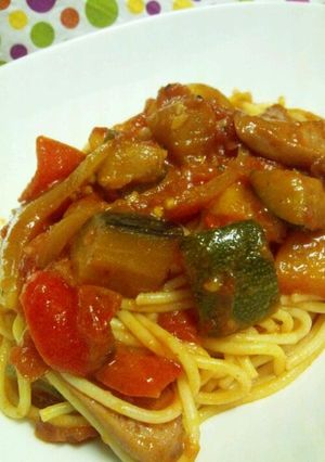 冷凍野菜で簡単イタリアン！トマトパスタ☆-レシピのメイン写真
