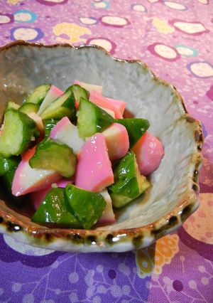 キュウリとかまぼこの醤油漬け♬-レシピのメイン写真