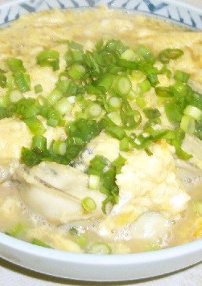 簡単牡蠣の卵とじ-レシピのメイン写真